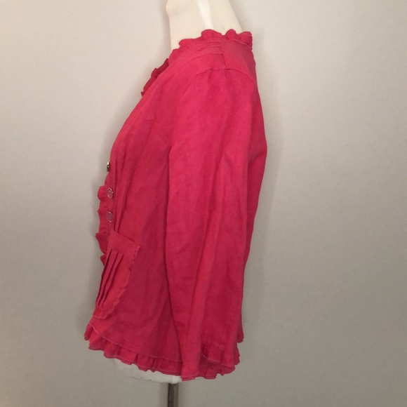 Multiples Hot Pink Open Front Jacket size SP - Picture 8 of 12